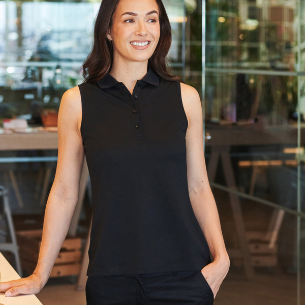 Women’s sleeveless Coolplus® polo shirt Thumbnail